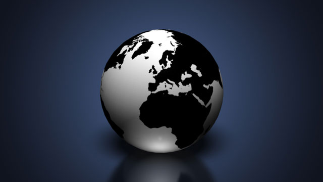 3D Earth Globe in Photoshop CS6
